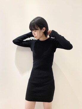 「envym_staff」｜「アイテム（ワンピース/ドレス）」を使った、RINAさん（レディース・153cm）の冬コーディネート