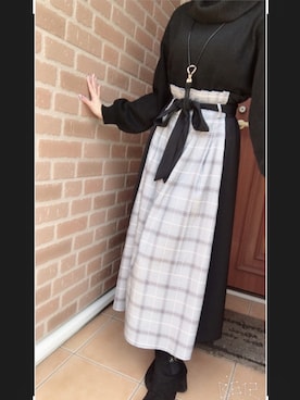 「rps（アールピーエス）のアイテム（ブーツ）」を使った、あちゃぽさん（レディース・157cm）の冬コーディネート