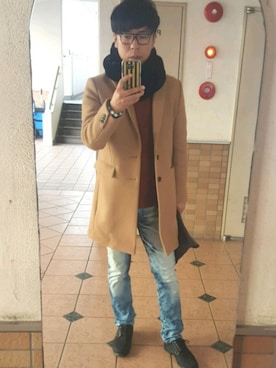 H.S@yonoiさん（メンズ・176cm）の冬コーディネート