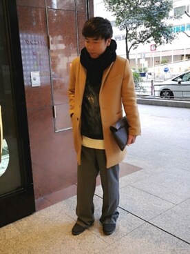三浦翔平さん着用 Tornado Mart アブストラクトフォイルプリントワイドプルオーバーを使った人気ファッションコーディネート Wear