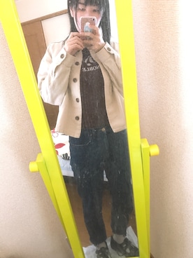 「Factor=（ファクターイコール）のアイテム（パンツ）」を使った、ゆーるさん（レディース・156cm）の冬コーディネート