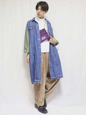 「BICASH（ビカーシ）のアイテム（スリッポン）」を使った、RAKI💫さん（メンズ・173cm）の秋コーディネート