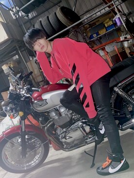 「アイテム（スウェット）」を使った、ruuuy19さん（メンズ・173cm・20代）の冬コーディネート