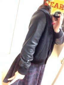 23区 | ラムレザーコンビジャケット(スタジャン)