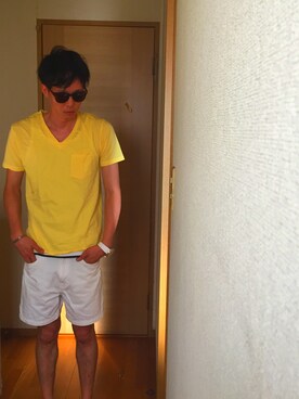 「WORLD WORKERS（ワールドワーカーズ）のアイテム（パンツ）」を使った、ハイリさん（メンズ・177cm）の夏コーディネート