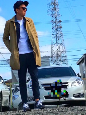 「Sleek（スリーク）のアイテム」を使った、ハイリさん（メンズ・177cm）の春コーディネート