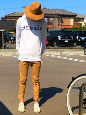 「collective.（コレクティブ）のアイテム」を使った、ハイリさん（メンズ・177cm）の秋コーディネート