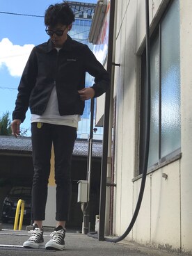 「Saturdays NYC（サタデーズ ニューヨークシティ ）のアイテム（ブルゾン）」を使った、ハイリさん（メンズ・177cm）の秋コーディネート