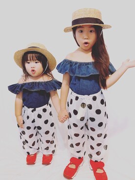 ririsさん（レディース・158cm）の夏コーディネート