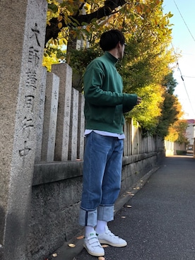 「ロールアップ」｜「アイテム（その他トップス）」を使った、natsukiさん（メンズ・187cm）の秋コーディネート