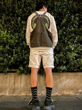 natsukiさんの「Balenciaga Triple S Mesh, Nubuck And Leather Sneakers」を使ったコーディネート