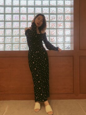 「アイテム（つなぎ/オールインワン、その他）」を使った、Angela  lu luさん（レディース・161cm）の春コーディネート