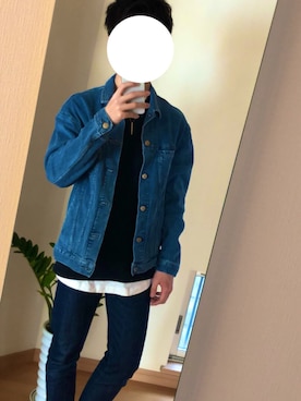 「Juha（ユハ）のアイテム（アクセサリー）」を使った、金平糖さん（メンズ・166cm）の春コーディネート