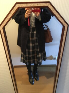 「Abercrombie&Fitch（アバークロンビーアンドフィッチ）のアイテム（スウェット）」を使った、megmegさん（レディース・161cm）の秋コーディネート