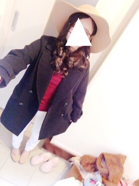 「Honeys（ハニーズ）のアイテム（ダウンジャケット/コート）」を使った、ほっちゃんさん（レディース・149cm）の冬コーディネート