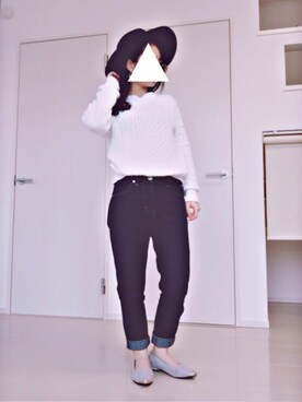 「one way（ワンウェイ）のアイテム（シューズ）」を使った、ほっちゃんさん（レディース・149cm）の冬コーディネート