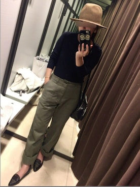 「ユニクロニット」｜k.kaさん（レディース・153cm）の秋コーディネート