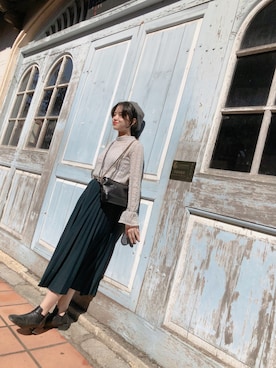 「TiTi（ティティ）のアイテム」を使った、Inna Chanさん（レディース・158cm）の冬コーディネート