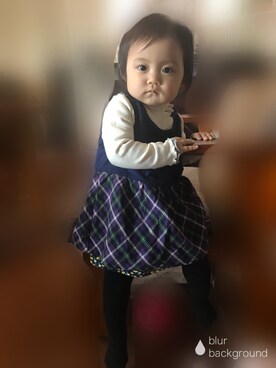 「KP（ケーピー）のアイテム（ワンピース/ドレス）」を使った、sarihiさん（キッズ・70cm）の冬コーディネート