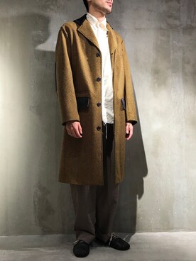 「NICHOLAS DALEY（ニコラスデイリー）のアイテム（ジャケット/アウター）」を使った、WARE-mo-KOU_aokiさん（メンズ・177cm）の秋コーディネート
