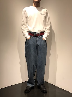 「ESSAY（エッセイ）のアイテム（パンツ）」を使った、WARE-mo-KOU_aokiさん（メンズ・177cm）の秋コーディネート