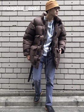 「Toironier（トワロニエ）のアイテム（ジャケット/アウター）」を使った、WARE-mo-KOU_aokiさん（メンズ・177cm）の秋コーディネート