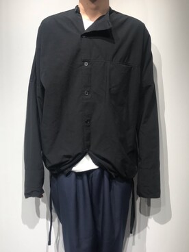 「ESSAY（エッセイ）のアイテム（トップス）」を使った、WARE-mo-KOU_aokiさん（メンズ・177cm）の秋コーディネート