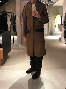「NICHOLAS DALEY（ニコラスデイリー）のアイテム（ジャケット/アウター）」を使った、WARE-mo-KOU_aokiさん（メンズ・177cm）の秋コーディネート