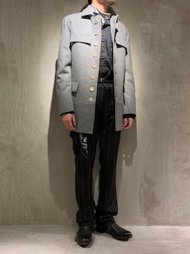 「Sans limite（サンリミット）のアイテム」を使った、WARE-mo-KOU_aokiさん（メンズ・177cm）の冬コーディネート