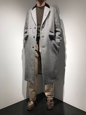 「SUNSEA（サンシー）のアイテム（ジャケット/アウター）」を使った、WARE-mo-KOU_aokiさん（メンズ・177cm）の冬コーディネート