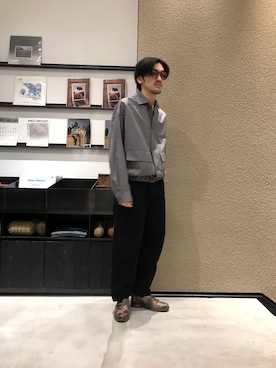 「LEMAIRE（ルメール）のアイテム（ジャケット/アウター）」を使った、WARE-mo-KOU_aokiさん（メンズ・177cm）の冬コーディネート
