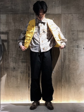 「CLAMP（クランプ）のアイテム」を使った、WARE-mo-KOU_aokiさん（メンズ・177cm）の冬コーディネート