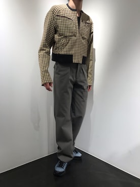 「KIKO KOSTADINOV（キコ コスタディノフ）のアイテム（ジャケット/アウター）」を使った、WARE-mo-KOU_aokiさん（メンズ・177cm）の冬コーディネート