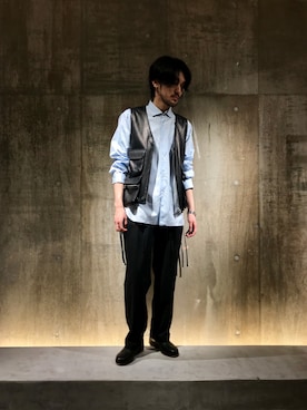 「Sans limite（サンリミット）のアイテム」を使った、WARE-mo-KOU_aokiさん（メンズ・177cm）の冬コーディネート