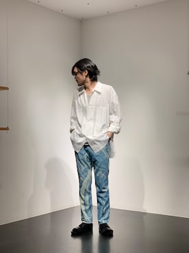 「CLAMP（クランプ）のアイテム」を使った、WARE-mo-KOU_aokiさん（メンズ・177cm）の春コーディネート