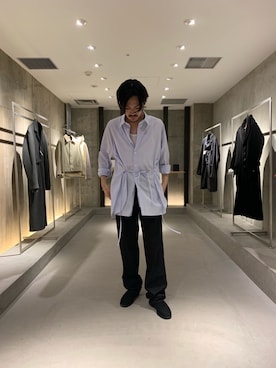 「アイテム（バングル/リストバンド、ゴールド系）」を使った、WARE-mo-KOU_aokiさん（メンズ・178cm）の夏コーディネート