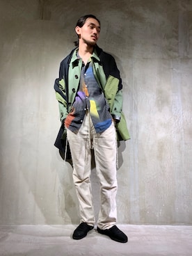 「NICHOLAS DALEY（ニコラスデイリー）のアイテム（ジャケット/アウター）」を使った、WARE-mo-KOU_aokiさん（メンズ・178cm）の秋コーディネート
