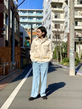 「Midorikawa（ミドリカワ）のアイテム」を使った、WARE-mo-KOU_aokiさん（メンズ・178cm）の冬コーディネート