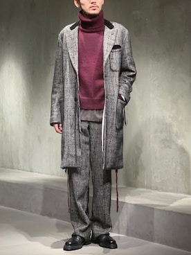 「Midorikawa（ミドリカワ）のアイテム」を使った、WARE-mo-KOU_aokiさん（メンズ・178cm）の冬コーディネート