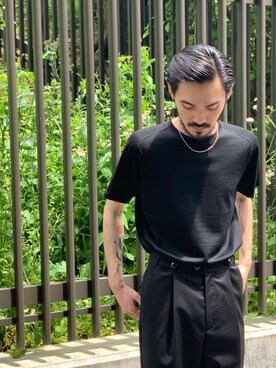 「NAMACHEKO（ナマチェコ）のアイテム」を使った、WARE-mo-KOU_aokiさん（メンズ・178cm）の春コーディネート