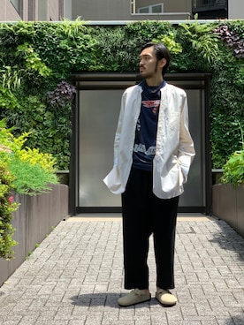 「BLESS（ブレス）のアイテム」を使った、WARE-mo-KOU_aokiさん（メンズ・178cm）の春コーディネート