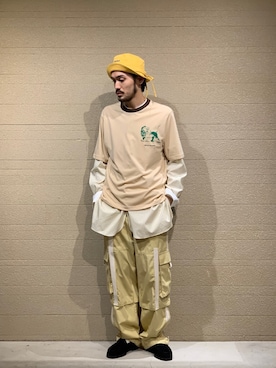 「WALES BONNER（ウェールズ ボナー）のアイテム」を使った、WARE-mo-KOU_aokiさん（メンズ・178cm）の春コーディネート