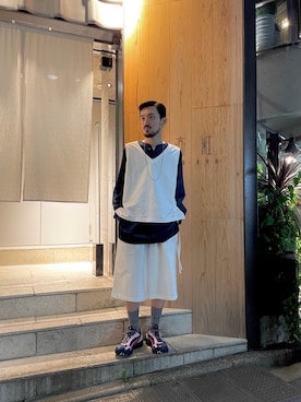 WARE-mo-KOU_aokiさん（メンズ・178cm）の夏コーディネート