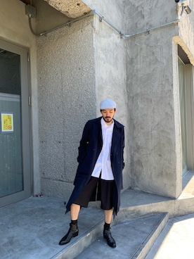 「Sans limite（サンリミット）のアイテム」を使った、WARE-mo-KOU_aokiさん（メンズ・178cm）の秋コーディネート