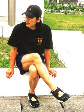 「BABYLONE（バビロン）のアイテム」を使った、まーくんさん（メンズ・181cm）の夏コーディネート