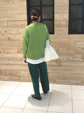 「ZOZO（ゾゾ）のアイテム（ニット/セーター）」を使った、183000mmさん（レディース・162cm）の秋コーディネート