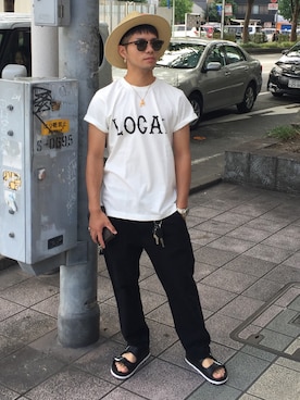 「Cut-Rate（カットレイト）のアイテム」を使った、修斗さん（メンズ・165cm）の春コーディネート