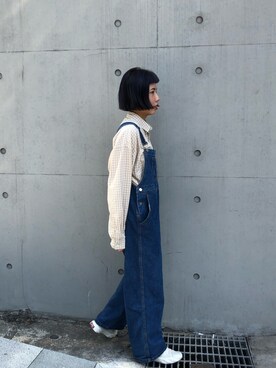 「AGEのアイテム」を使った、ㄌさん（レディース・167cm）の秋コーディネート