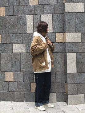 「AGEのアイテム」を使った、ㄌさん（レディース・167cm）の秋コーディネート