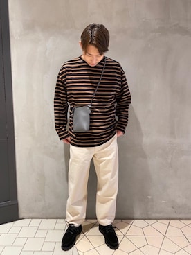 「RECOMMEND  ITEM STYLING」｜「アイテム（モカシン/デッキシューズ）」を使った、福士 達也さん（メンズ・174cm）の夏コーディネート